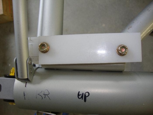 Trimmed to fit. Top plate will be reversed.