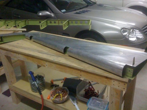 Completed rudder assembly