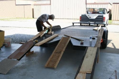 Setting up ramps