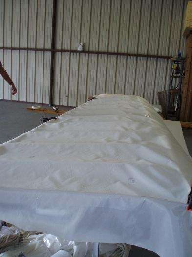 Laying the bottom fabric