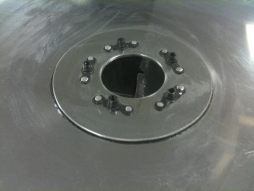 Moeller dial guage hole backing plate and nut plate installation