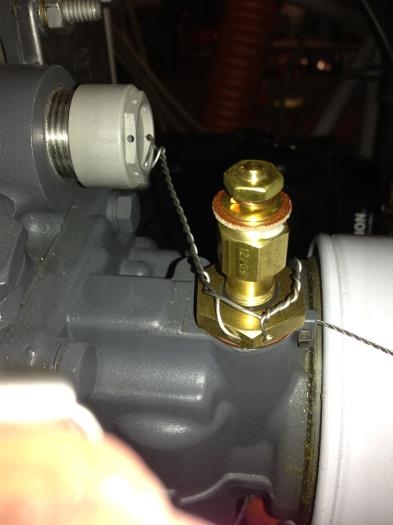 Tach cap and oil temp sensor