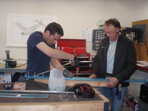 Rear spar to spar caps