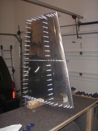 Clecoed for final drilling