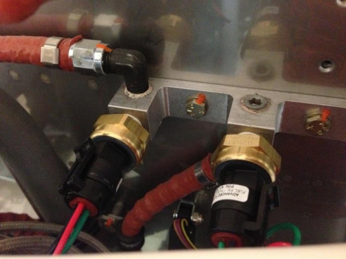 Fuel & Oil press sensor installation