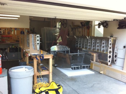 The garage after unloading