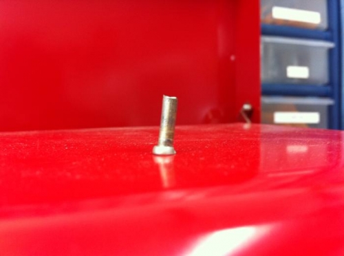 Center drilled rivet