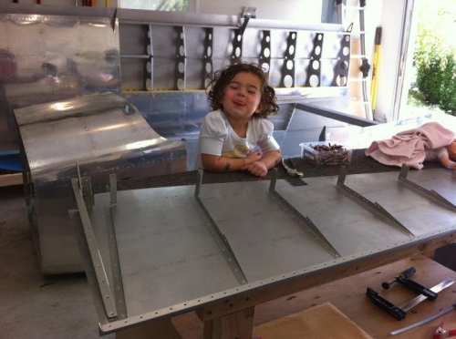 Gaby helping in the shop!