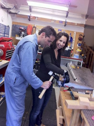 A little husband/wife team work with Gaby working the camera!