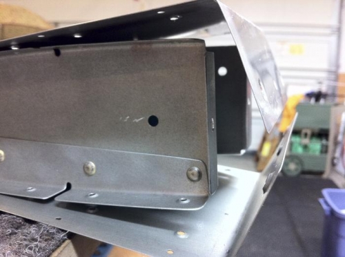 The assembly ready for the counterweight installation