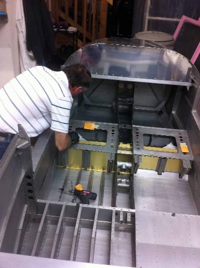 Dad, hard at work disassembling