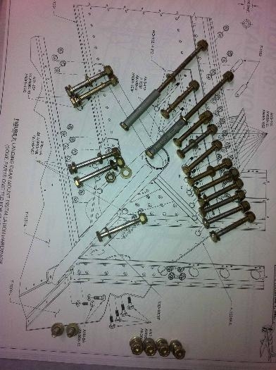 The landing gear has ~26 fasteners!