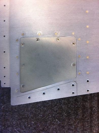 Access panels for the step bolts