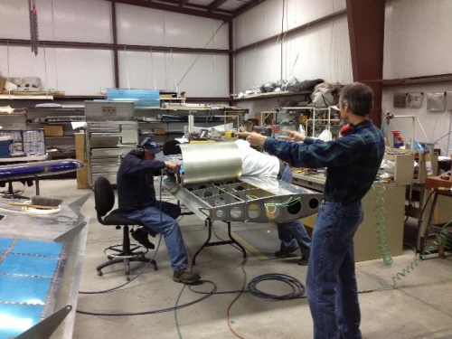 Shannon supervising the job!