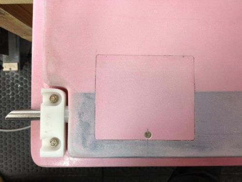 Door lock mechanism (cover in place)