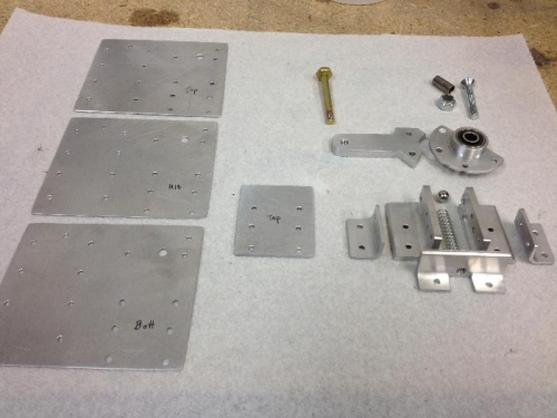 Passenger side door lock parts (custom fabricated)