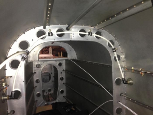 Static line routing in tailcone