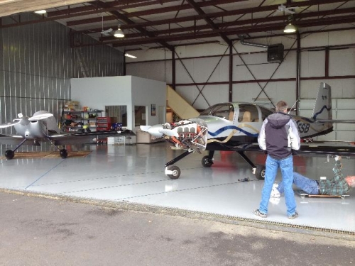 Dan's RV-10 undergoing an annual inspection