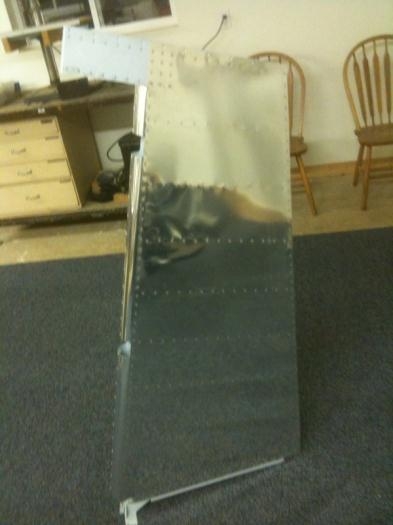 The rudder is completed