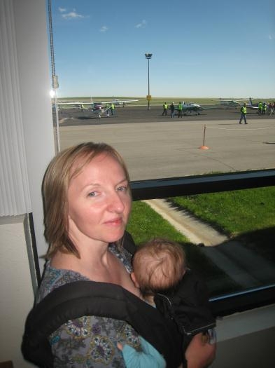 Amelia was transfixed on the planes as they took off and touched down.