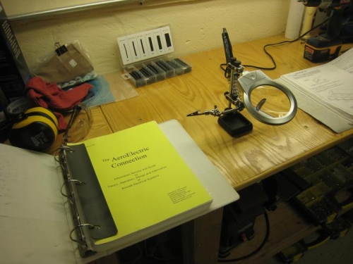Electric soldering station.