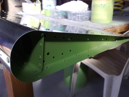 Primed rivet tails where possible.