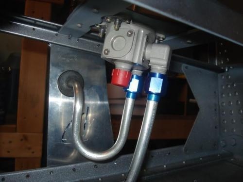 Left tank fuel line flared, fitted and good to go