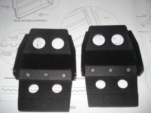Rudder pedals textured powder coating