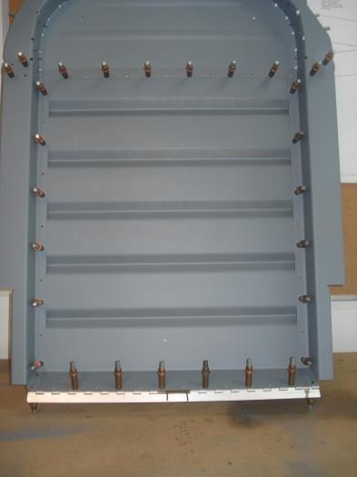 Clecoed with the hinge.