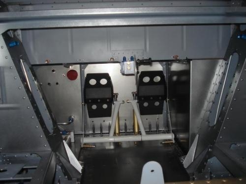 Forward look with the forward baggage and bulkheads in place.