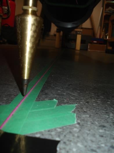 Marking the centre line