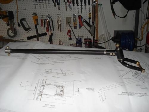 Got my tail wheel mount and bell fork back from powder coating. Nice textured black.