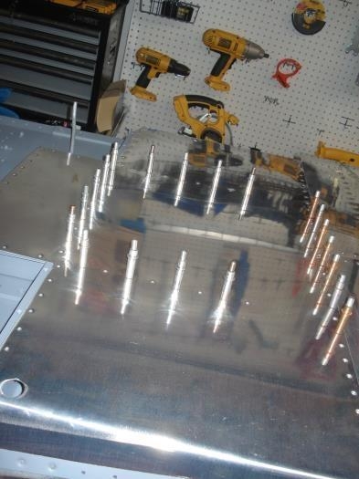 Clecoed for riveting