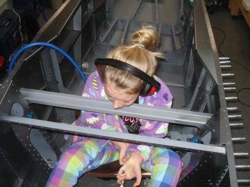 My handy dandy riveter in fine fashion mode!