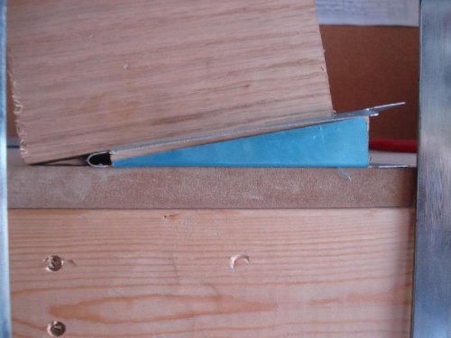 Outboard bottom tab bent