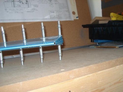 Outboard tab ready for riveting