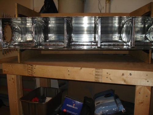 Inside of right wing fuel tank