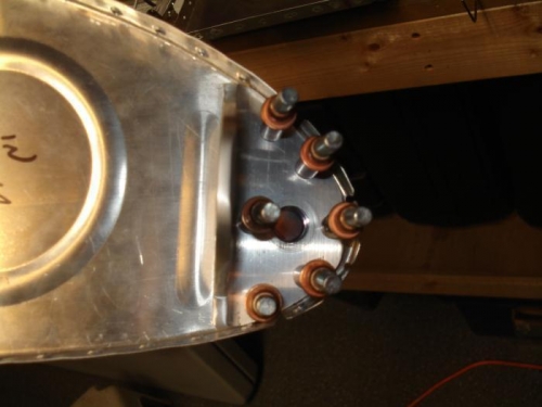 T-405 and T-410 in place on the inboard rib