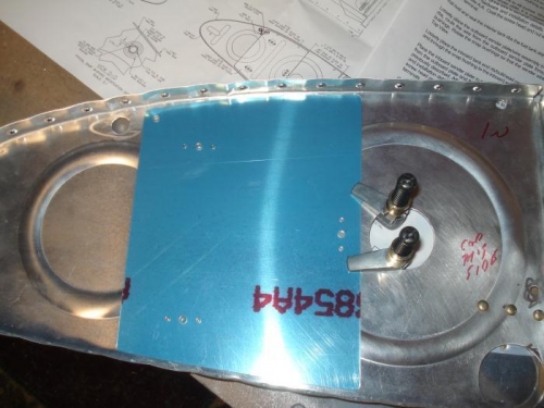 Plates in place for drilling