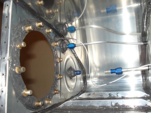 Fuel return line below