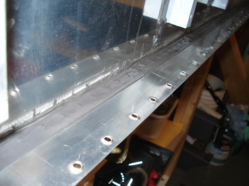 Nice clean edge of the baffle/skin joint