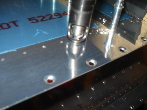 Countersinking for the 3-3.5 flush rivet