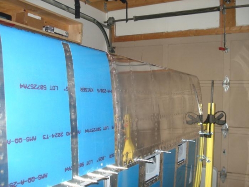 Right fuel tank screwed in place