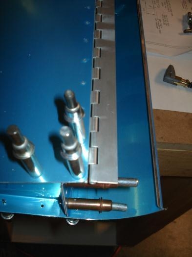 Start of the hinge drilling