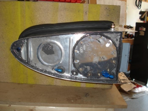 Inboard rib access plate sealed and hex screwed in place.