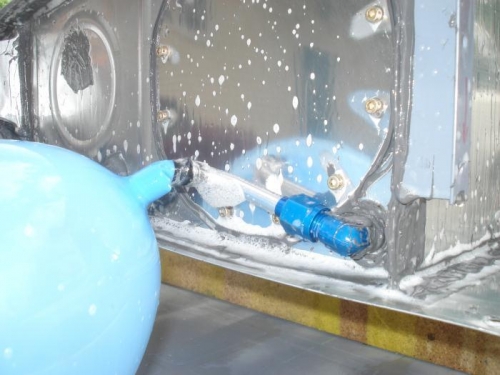 Only leak was at the joint with the balloon