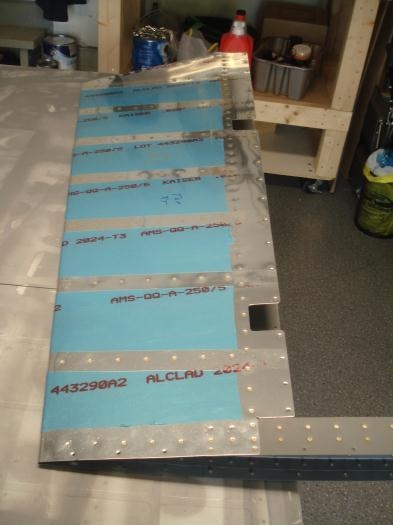 Spar riveted in place