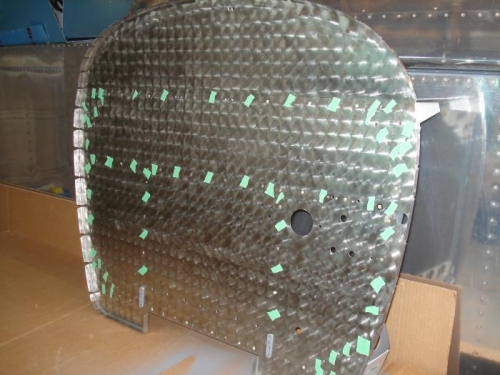 Half of the rivets are done