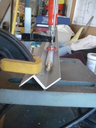 Simple jig to drill straight