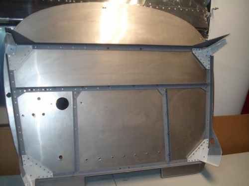 Rear side of the firewall all riveted